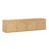 Aurora 180cm Natural Oak 4 Door Arch TV Entertainment Unit