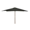 Hartman Amalfi Black Timber Market Umbrella