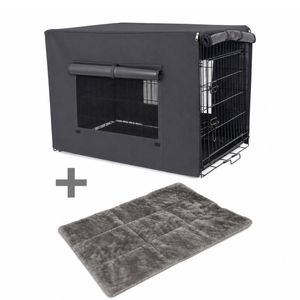 YES4PETS 48' Portable Foldable Dog Cat Rabbit Collapsible Crate Pet Cage Cover Mat