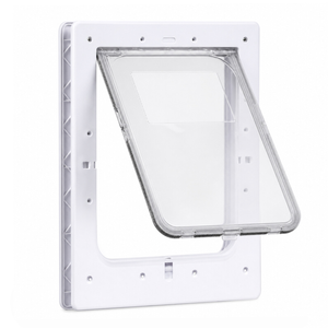 Advwin Pet Dog Door with Soft Clear Magnetic Flap 2-Way Entry and Exit for Doors and Walls up to 5cm, 31.5x50cm