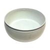 SS Collective White Soft Bamboo Patterned Salad/Serving High Bowl 30cm