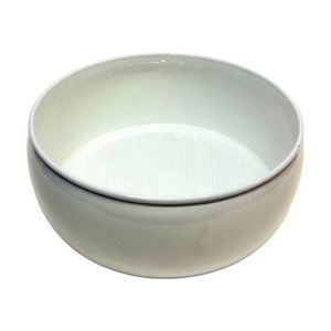 SS Collective White Soft Bamboo Patterned Salad/Serving High Bowl 30cm