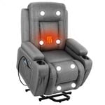 ALFORDSON Recliner Chair Electric Lift Heated Massage