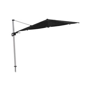 Coolaroo 3.5m Black Round Ventus Wind Rated Cantilever Umbrella With In-ground Mount
