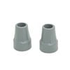 Crutch Tips Pair - 22mm Inside Diameter, For Underarm And Forearm Crutches