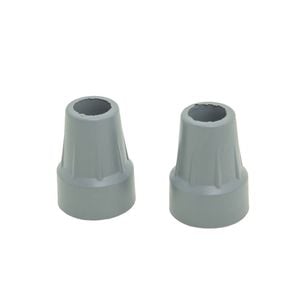 Crutch Tips Pair - 22mm Inside Diameter, For Underarm And Forearm Crutches