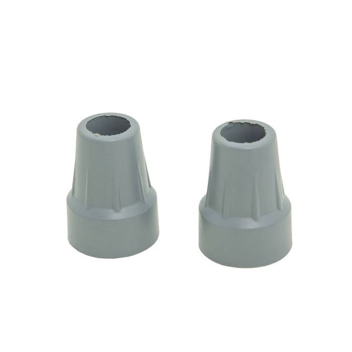 Crutch Tips Pair - 22mm Inside Diameter, For Underarm And Forearm Crutches