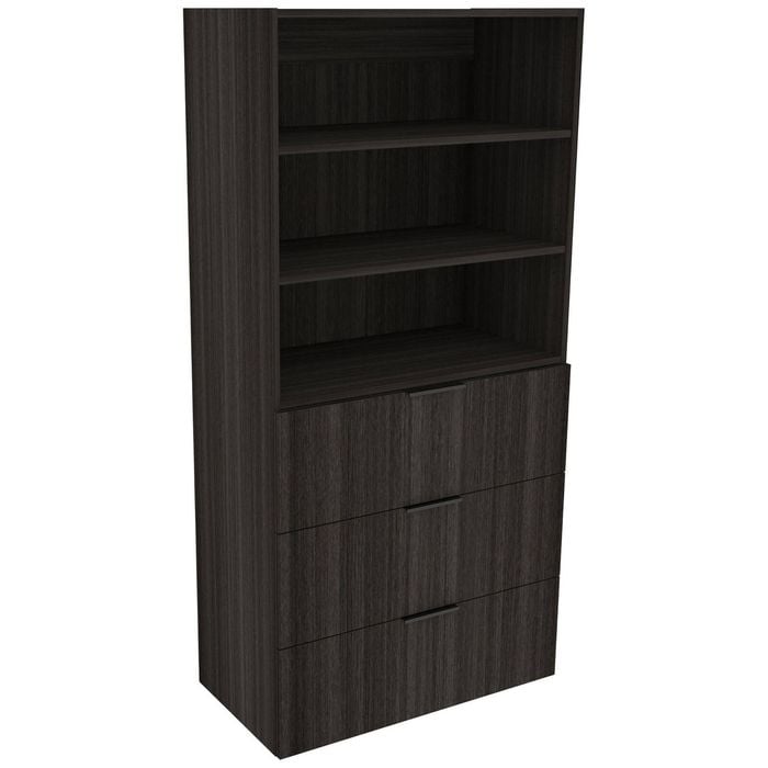 Lugna 1536 x 750 x 380mm Storm Ready to Assemble Robe Insert 2 Shelf 3 Drawer Unit