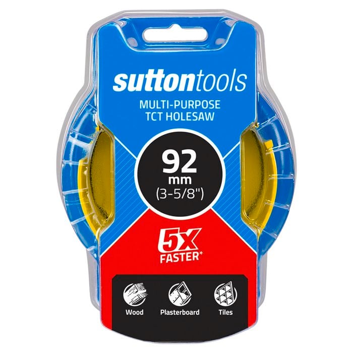 Sutton Tools 92mm TCT Multi-Purpose Seamless Holesaw