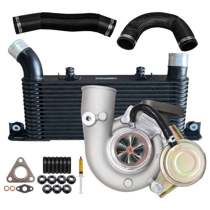 Upgrade Billet Turbo Charger With 64mm Intercooler & Hose For Mitsubishi Pajero Nm / Np 4m41 3.2l 2000-2006