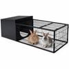 Advwin Rabbit Hutch 125x55cm Metal Rabbit Cage Guinea Pig Cage