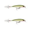 2x Rapala 6cm X Rap Jerkbait/Slashbait Hard Body Fishing Lures - Olive Gold