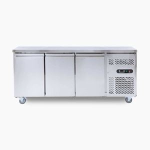 Bromic Under Bench Fridge - 417L - 3 Doors - Stainless Steel