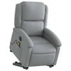 vidaXL Electric Stand up Massage Recliner Chair Armchair Light Grey Fabric