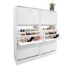 White Wood Shoe Cabinet