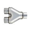Aluminised Steel 2.25 Inch I.D. Y Merge Exhaust Pipe