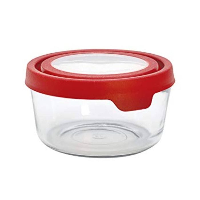 Anchor Hocking Trueseal Storage Container Round 4 Cup Cherry