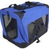 Yes4pets Small Portable Foldable Dog Cat Puppy Soft Crate Cage-blue