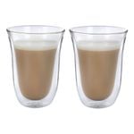 2pc La Cafetiere 300ml Double Walled Latte Glasses - Clear