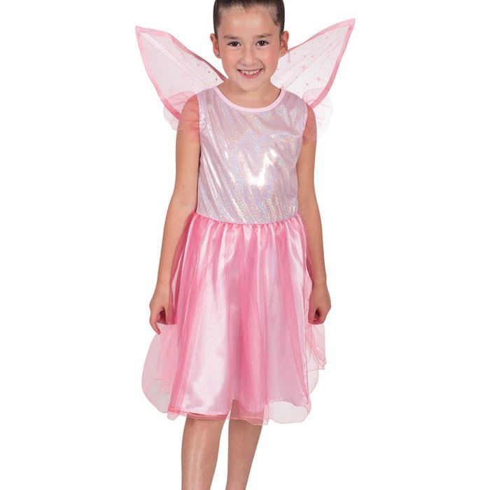 Sparkly Pretty Pink Fairy Girls Costume - 3-5