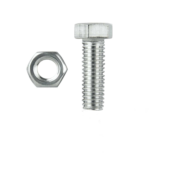 Pinnacle M8 x 35mm Stainless Steel Hex Head Bolts And Nuts - 6 Pack