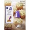 Wilton Plastic Round/Star Duo Piping Tip Nozzle w/ 2x Disposable Bags Purple
