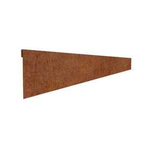TerraForm Edging 100mmH x 2440mmW  2.5mm Gauge Corten Steel Garden Edge