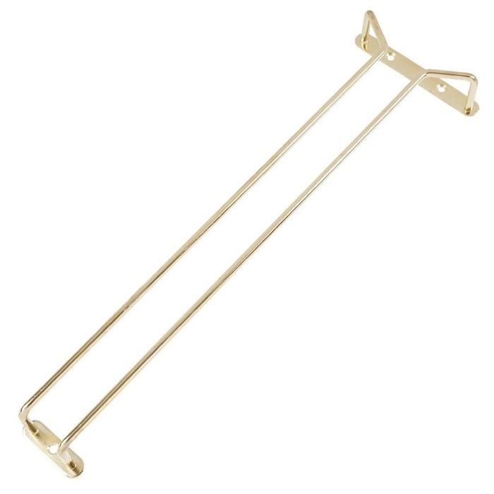 Beaumont Wine Glass Rack Brass 410mm Stemware Holder Barware Storage