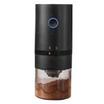 NNEOBA Portable USB C Rechargeable Coffee Grinder Ceramic Burr Mill Black