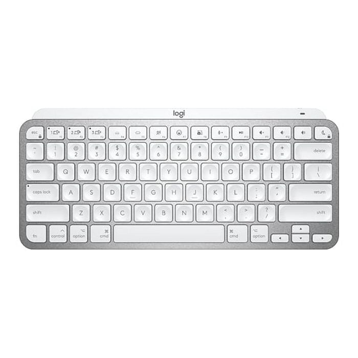 Logitech Mx Keys Mini For Mac Minimalist Wireless Illuminated Keyboard - Pale Grey [920-010528]