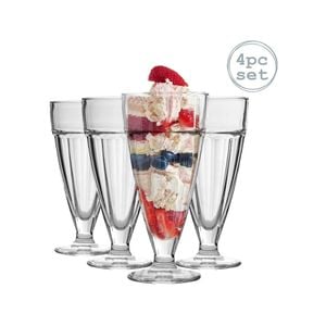 Argon Tableware Knickerbocker Glory Dessert Sundae Glasses - 350ml - Set of 4