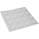 Felt Gard 10mm Clear Round Adhesive Bumpers - 16 Pack