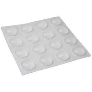 Felt Gard 10mm Clear Round Adhesive Bumpers - 16 Pack
