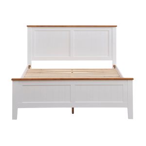 Harbourview Queen Bed Frame Brown White