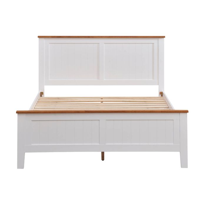 Harbourview Queen Bed Frame Brown White