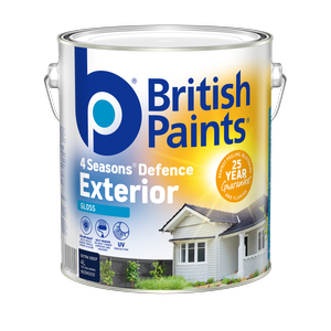 British Paints 4 Seasons Extra Deep Gloss Exterior Paint - 4L