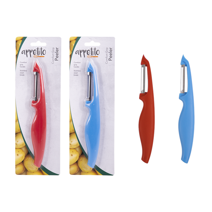 Appetito Comfort Grip Peeler - Assorted Colours