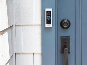 Ring video doorbell out front of home