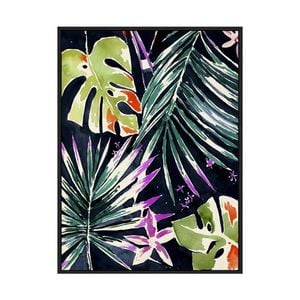 Artey | Brushy Jungle II - Framed Canvas - Black Frame - 112 x 150cm