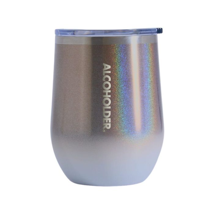 Stemless Vacuum Insulated Wine Tumbler - Fade 355ml (12oz) White/Rose Gold (Fade)