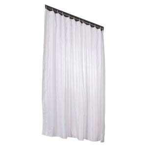 Barelli 180 x 180cm White Luxuriant Polyester Shower Curtain