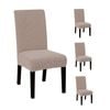 Catzon 4 Pcs Dining Chair Covers Waterproof Stretch-Khaki