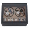 Catzon Watch Winder Display Box With Quiet Motor And 6 Jewellery Display Grids-blackostrichpattern