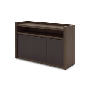 ModernHome CARTER Credenza/ Sideboard  129cm(W)x 44.5cm(D)x87cm(H)- Coffee&Grey