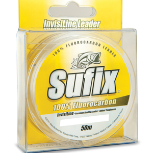 30m Spool of 50lb Sufix InvisiLine 100% Fluorocarbon Fishing Leader