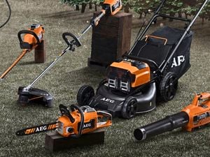AEG assorted power garden tools