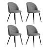 Levede 4pcs 42x46x84cm  Dining Chairs - Houndstooth