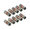 Antsig Waterproof Compression Plug for RG6 Cable - 10 Pack