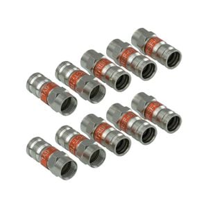 Antsig Waterproof Compression Plug for RG6 Cable - 10 Pack