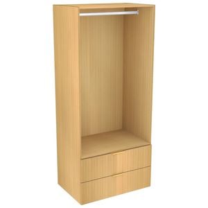 Lugna 2048 x 900 x 580mm Sand Hanging 2 Drawer Storage Cabinet